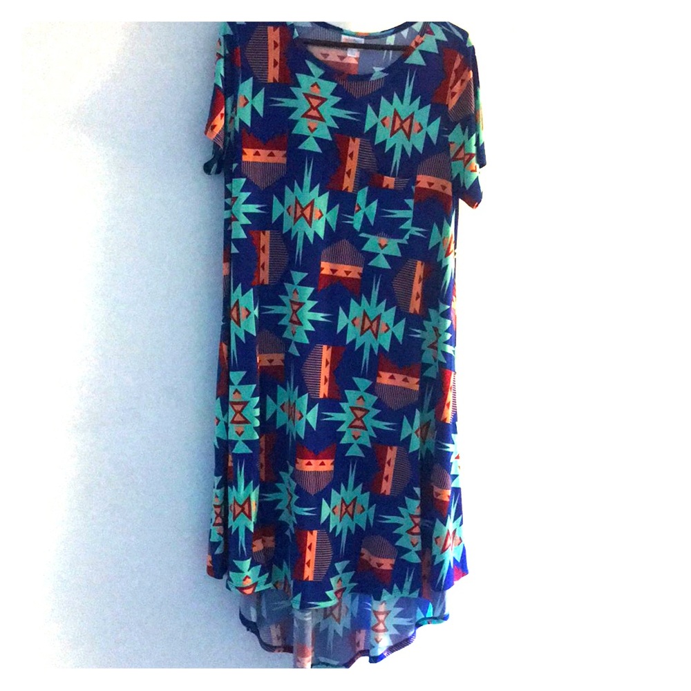 LulaRoe tribal print dress